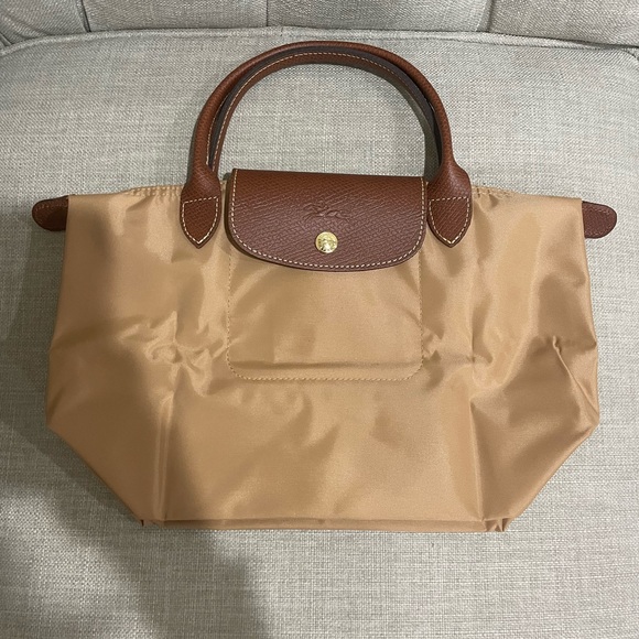 Longchamp Le pliage small tote bag in fawn - Picture 1 of 9
